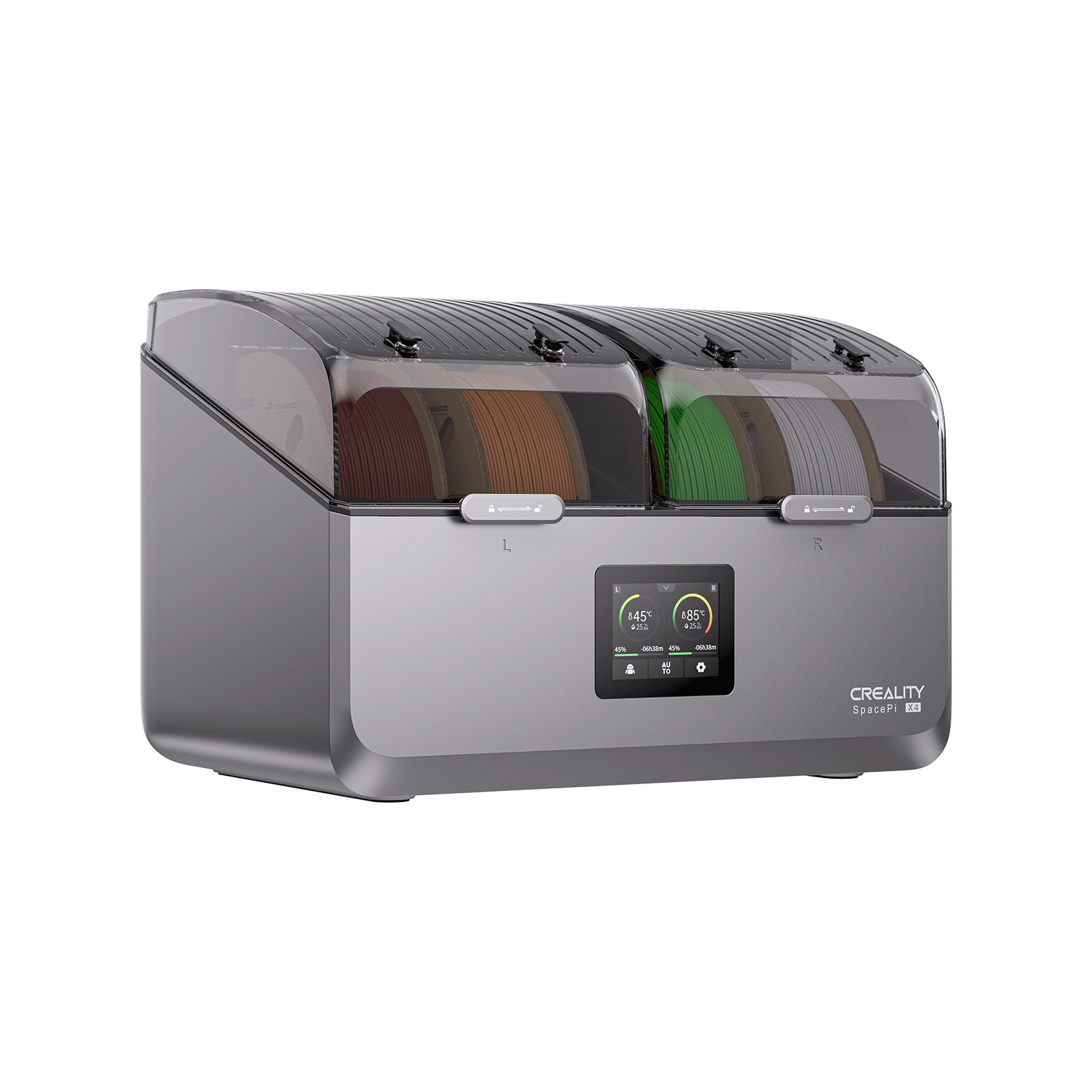 Creality SpacePi X4 4-Spool 85°C Dual Chamber Filament Dryer and Printer