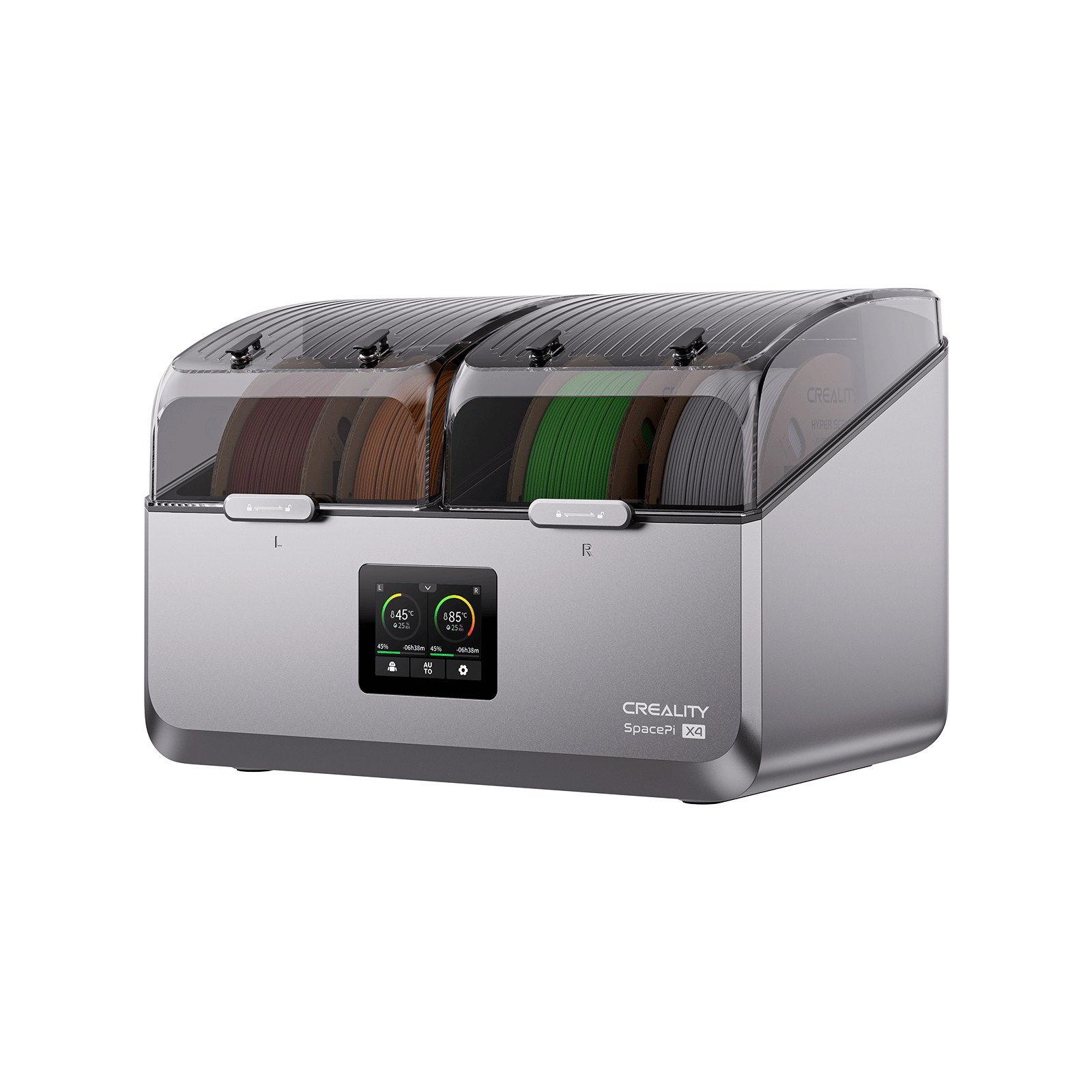 Creality SpacePi X4 4-Spool 85°C Dual Chamber Filament Dryer and Printer