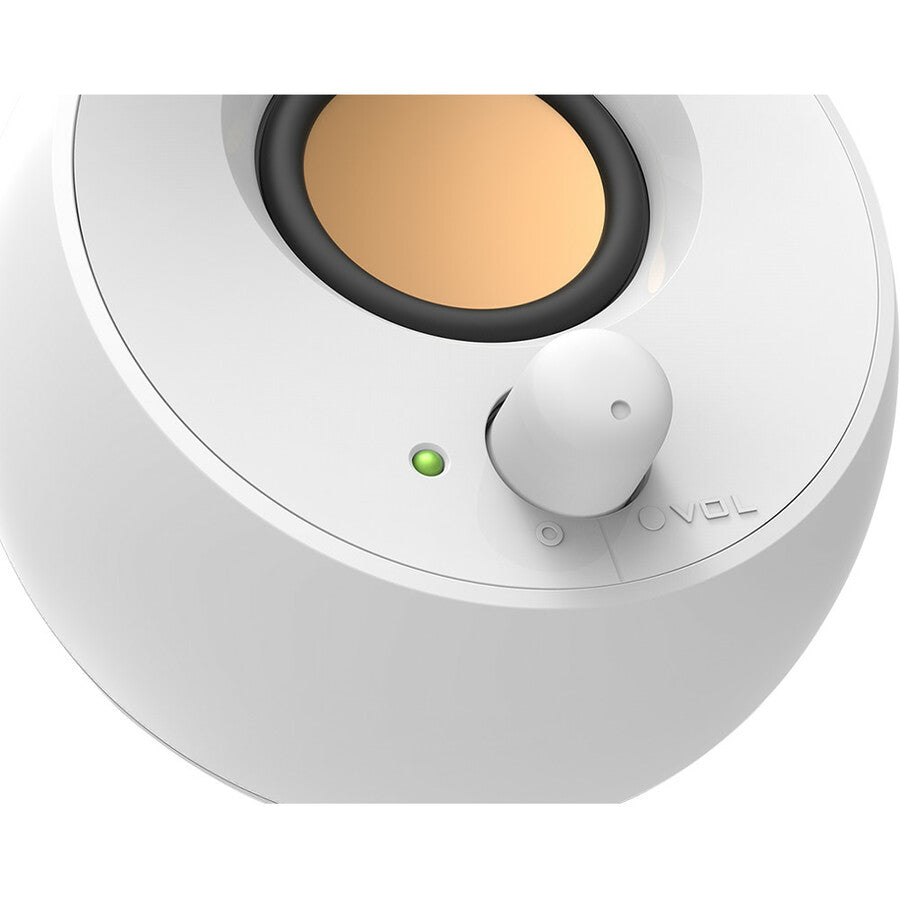 Creative Pebble 2.0 Speaker System - 4.40 W RMS - White 51MF1680AA001
