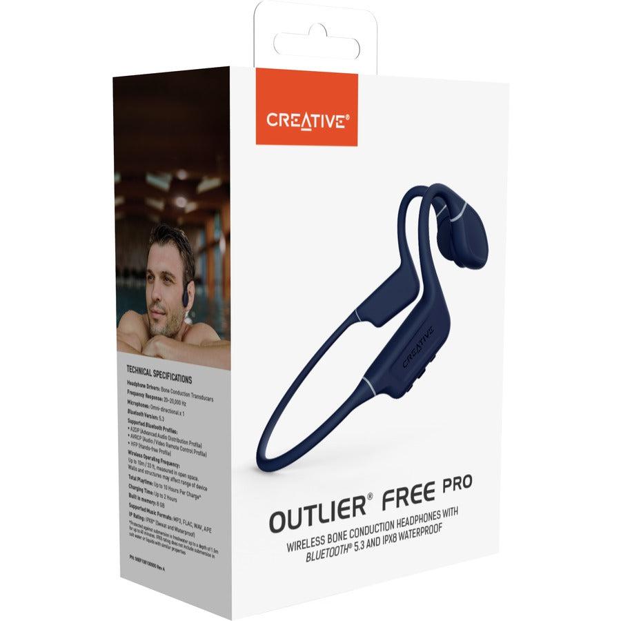 Creative Wireless Bone Conduction Headphones with Bluetooth 5.3 and IPX8 Waterproof