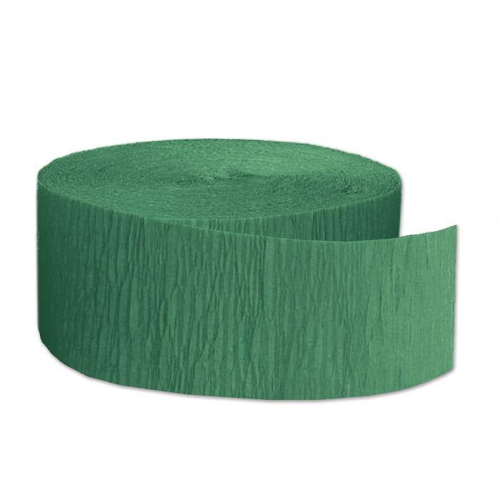 Crepe Streamers - Dark Green