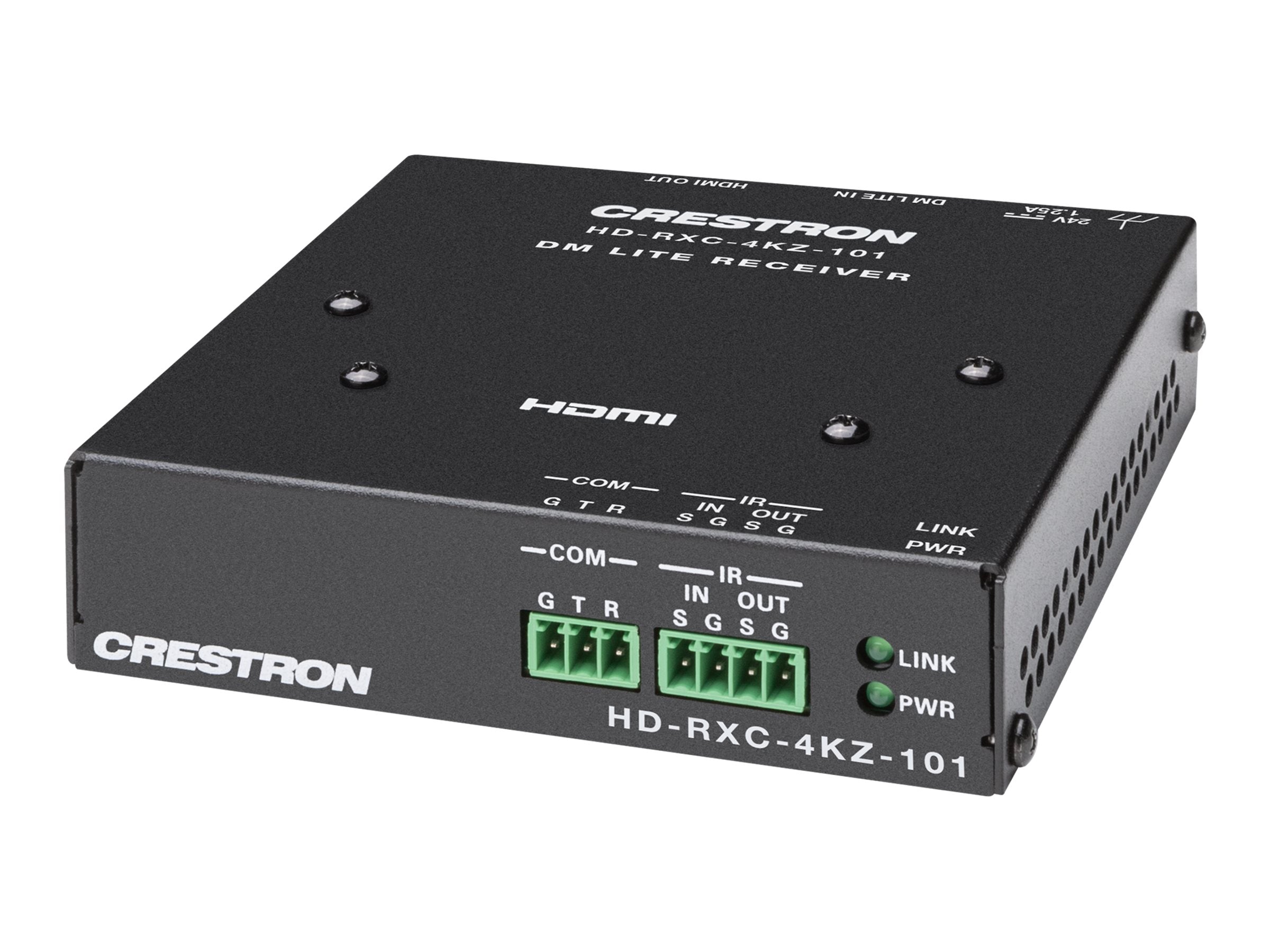 Crestron DM Lite HD-RXC-4KZ-101 - Video/audio/infrared/serial extender - receiver - CATx, DM Lite - up to 230 ft