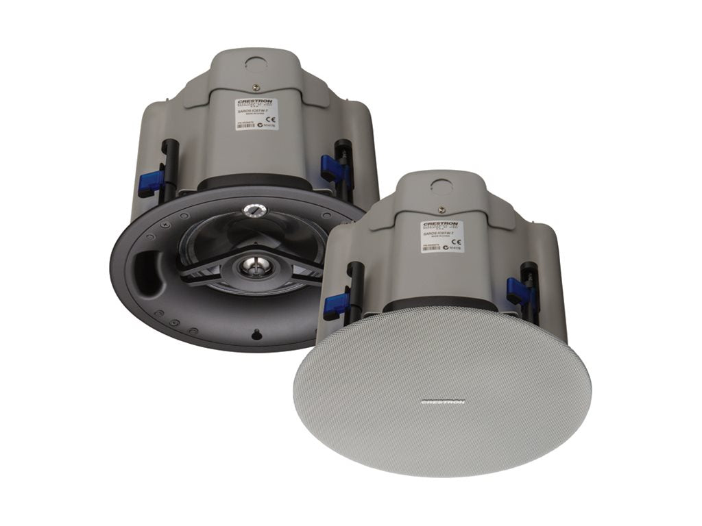 Crestron Saros IC6T-W-T-EACH - Speaker - for PA system - 125 Watt - 2-way - coaxial - textured white (grille color -