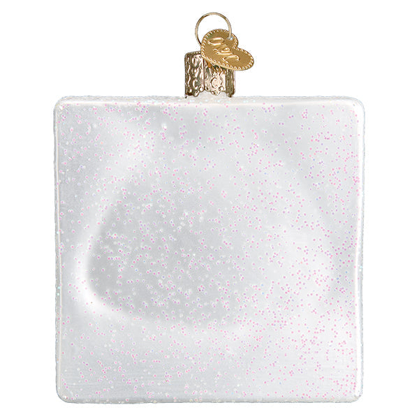 Crossword Puzzle Glass Ornament