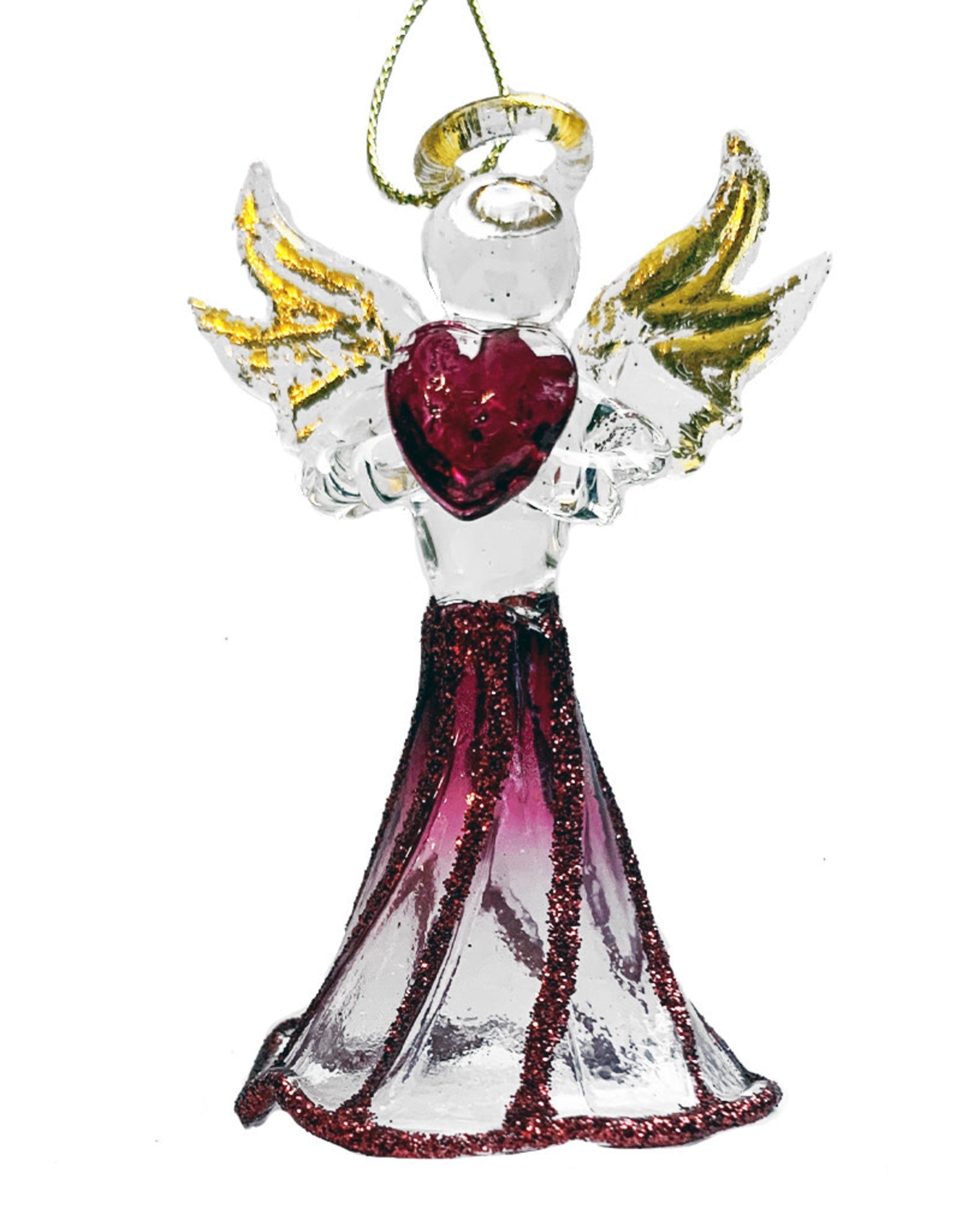 Crystal Birthstone Angel Ornament - January