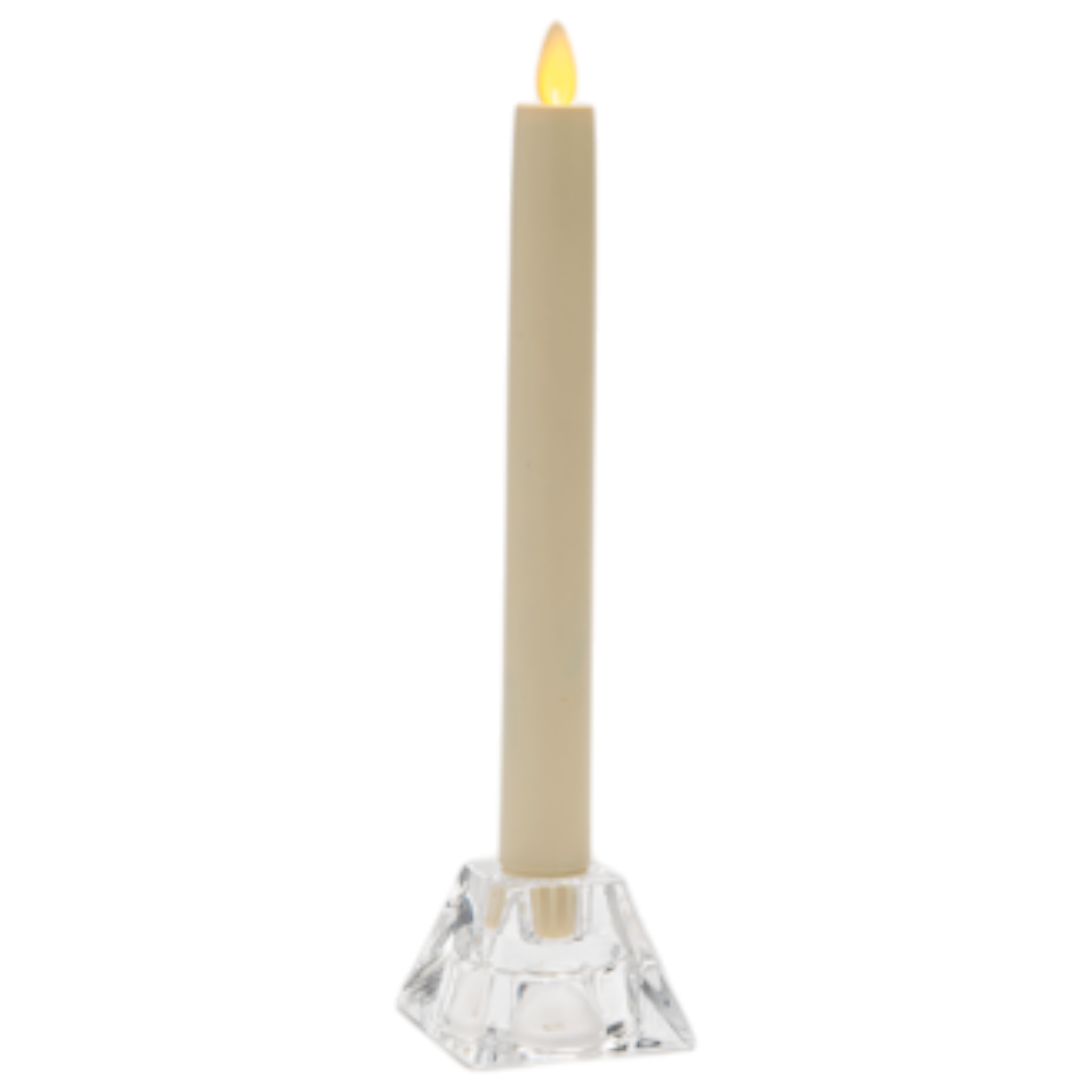 Crystal Clear Candle - Reversible Holder - 2 Inch