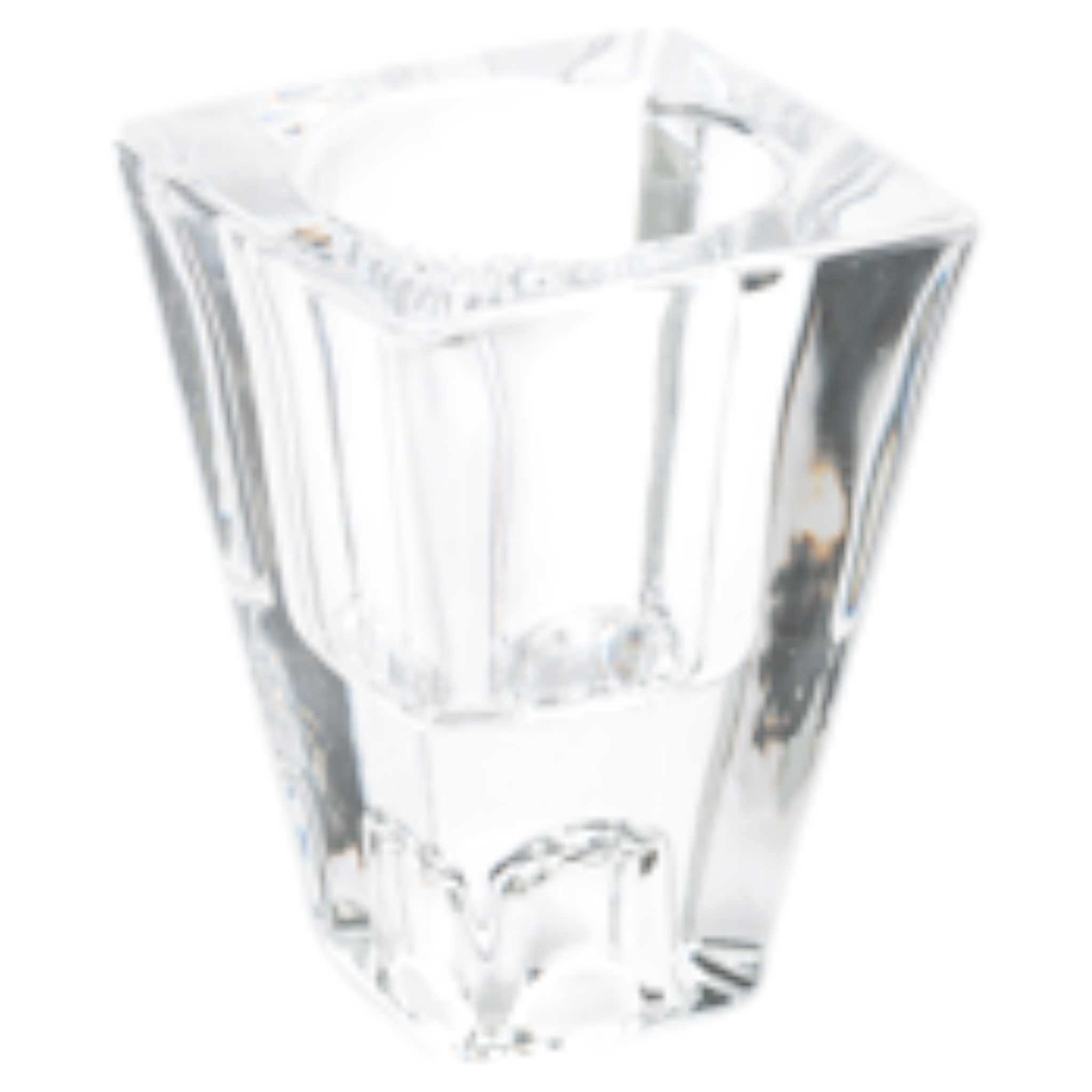 Crystal Clear Candle - Reversible Holder - 3.5 Inch