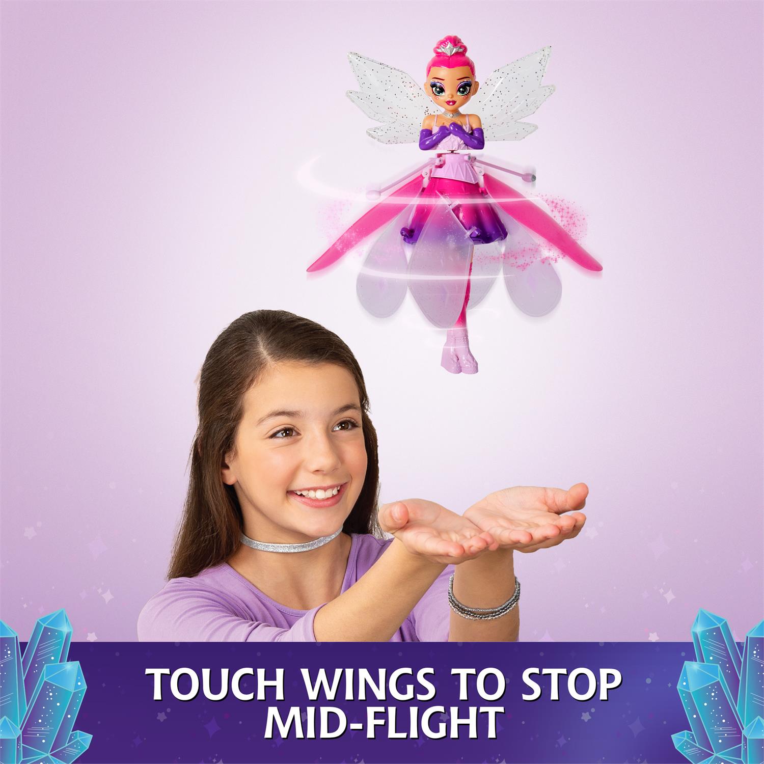 Crystal Flyers Magical Flying Fairy With Crystal Wings