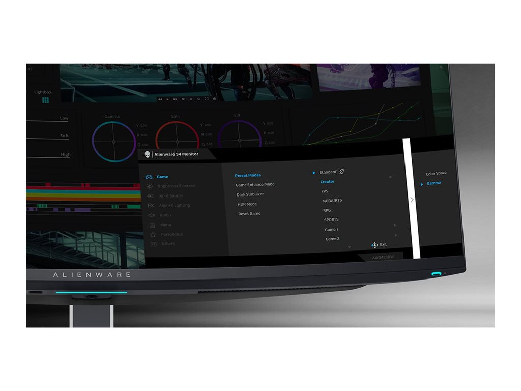 Curved Gaming Monitor 34 Inch QD-OLED - WQHD 175Hz G-SYNC | TechSoft AW3423DW