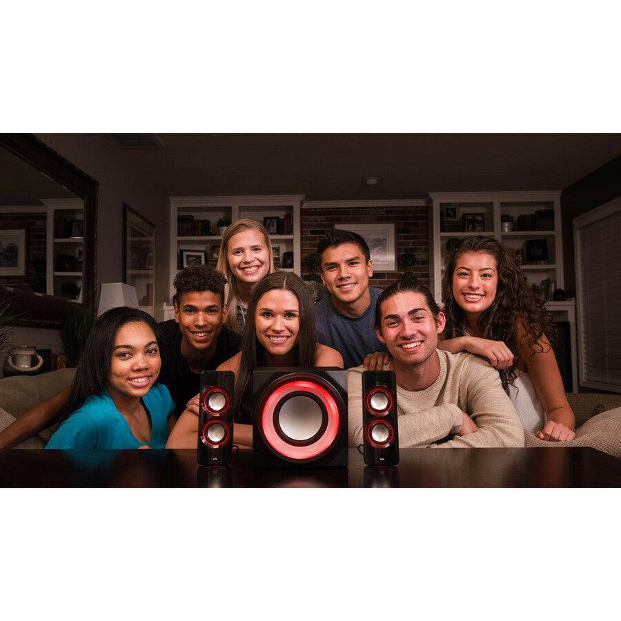 Cyber Acoustics Curve CA-3712BT 2.1 Bluetooth Speaker System - Black