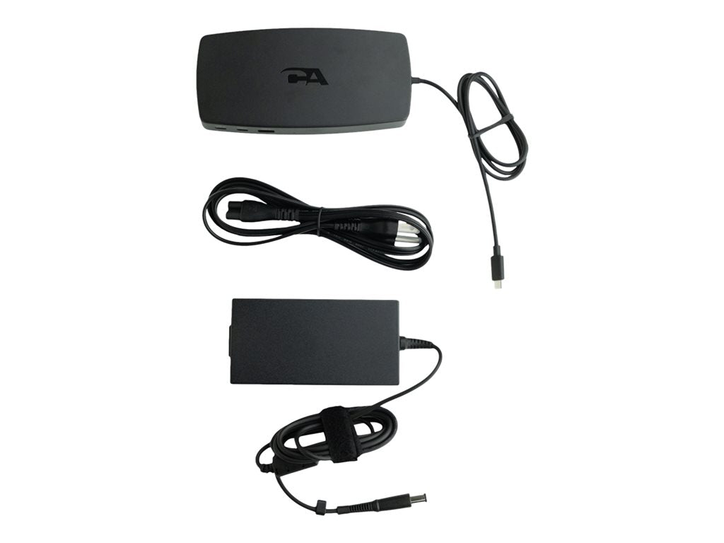Cyber Acoustics Essential DS-6000 - Docking station - for notebook - USB-C 3.2 Gen 2 / Thunderbolt 3 - 3 x HDMI - 1GbE -
