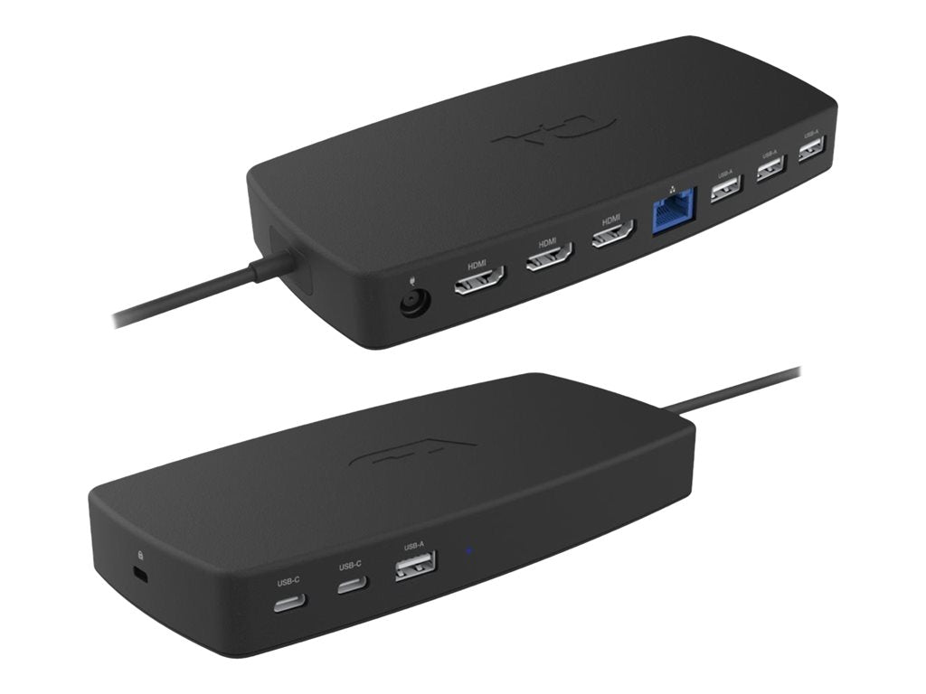 Cyber Acoustics Essential DS-6000 - Docking station - for notebook - USB-C 3.2 Gen 2 / Thunderbolt 3 - 3 x HDMI - 1GbE -