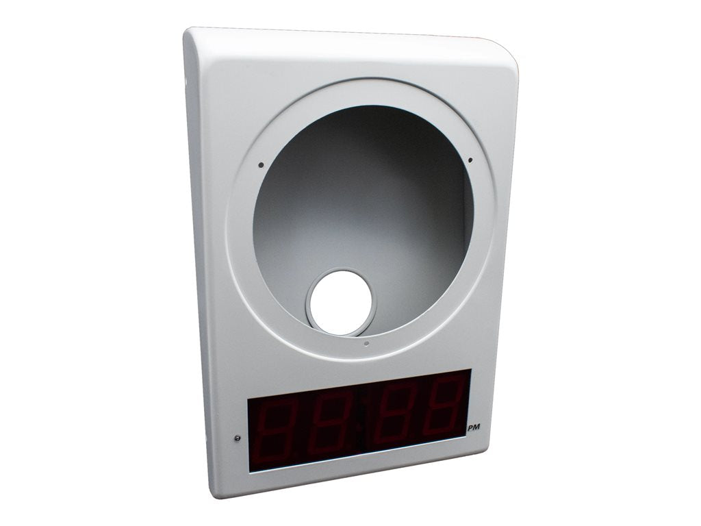 CyberData - Mounting kit (wall mount) - with time display - for speaker(s) - galvanized steel - RAL 9003, signal white