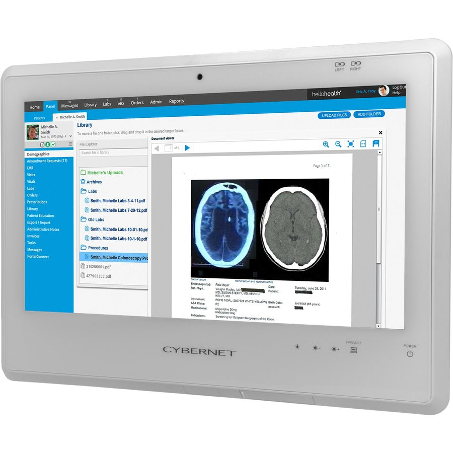 CyberMed NB20 Fanless Medical Cart PC CYBERMED-NB20