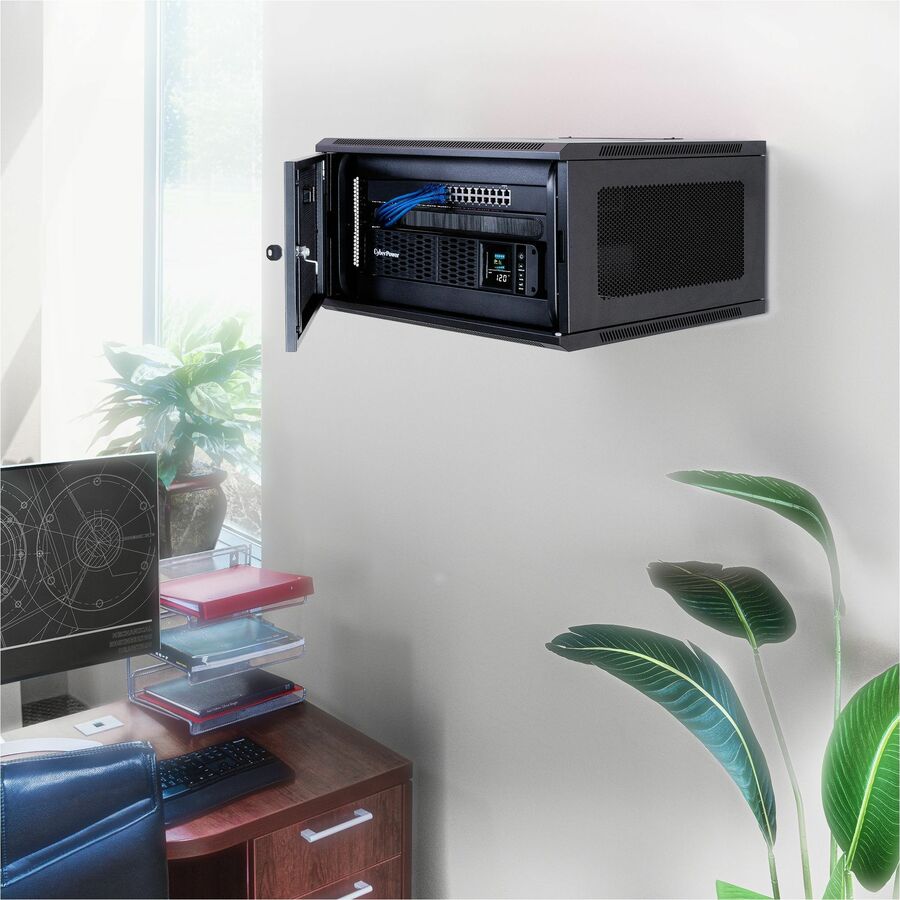 CyberPower CR6U61003 Wall Mount Enclosure - For Switch, Patch Panel - 6U Rack Height -