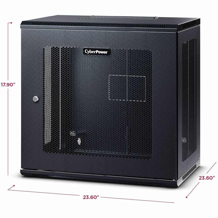 CyberPower CR9U61003 Wall Mount Enclosure - For Switch, Patch Panel - 9U Rack Height -