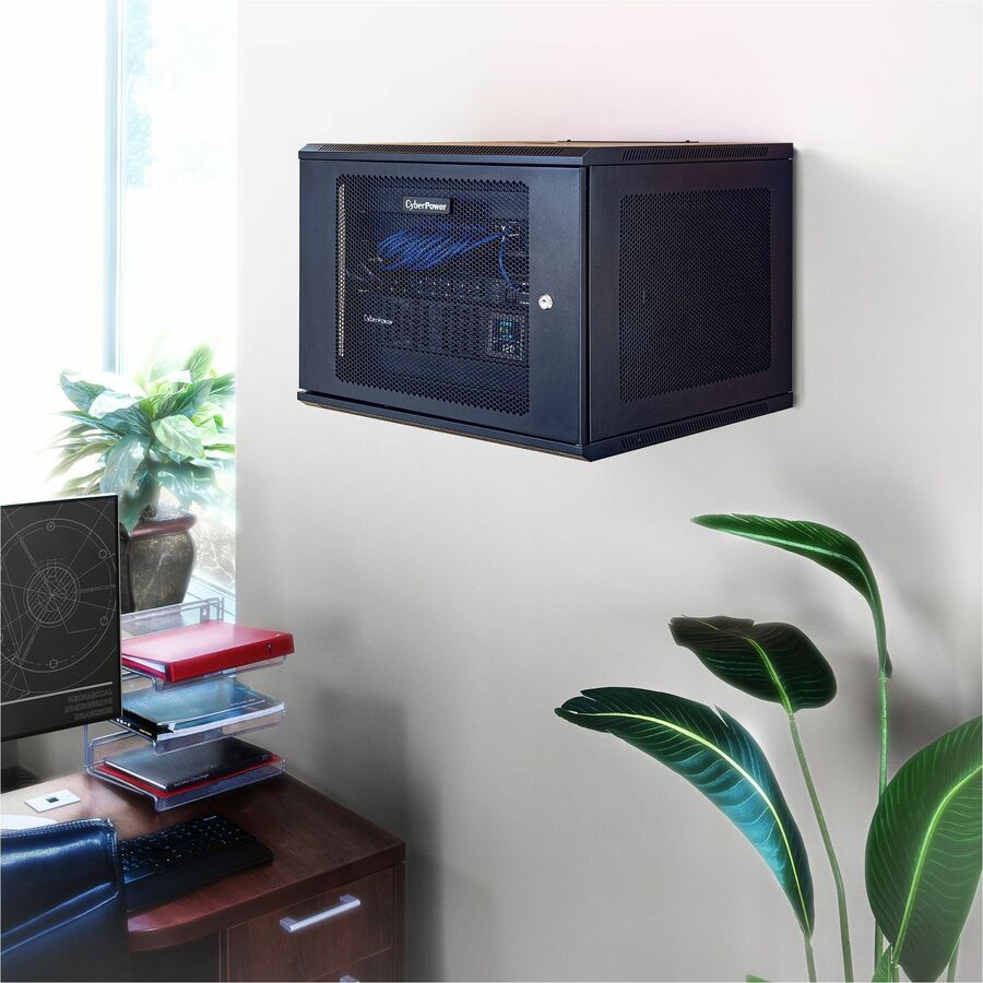 CyberPower CR9U61003 Wall Mount Enclosure - For Switch, Patch Panel - 9U Rack Height -