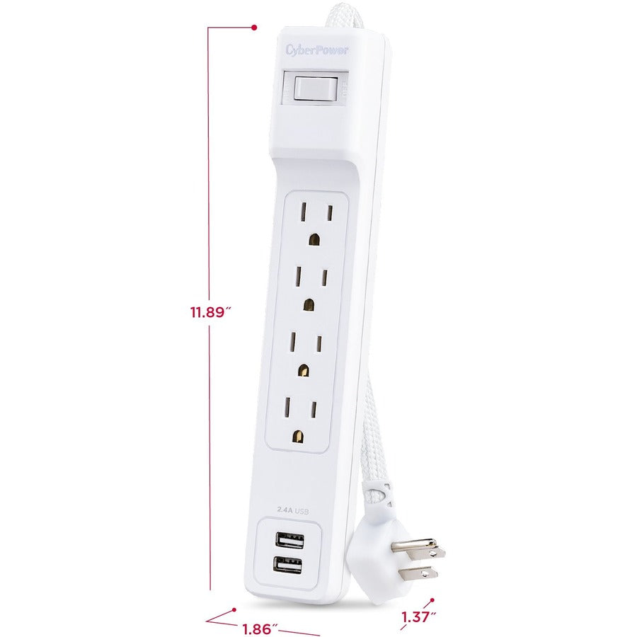 CyberPower Home Office P606URC2 6-Outlet Surge Suppressor/Protector