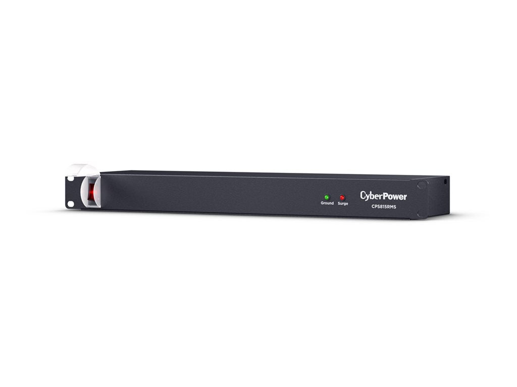 CyberPower Rackbar CPS815RMS - Surge protector (rack-mountable) - AC 125 V - output connectors: 8 - 1U - 6 ft cord - black