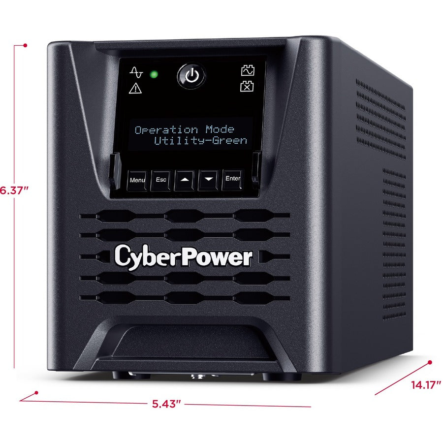 CyberPower Smart App Sinewave 750VA Mini-tower UPS - Mini-tower - AVR - 8 Hour Recharge -