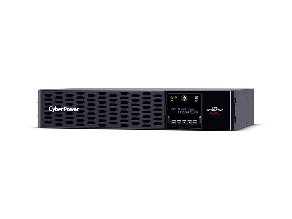 CyberPower Smart App Sinewave PR2200RT2UCN - UPS (rack-mountable / external) - AC 100-120 V - 2200 Watt - 2200 VA - 9 Ah - serial,