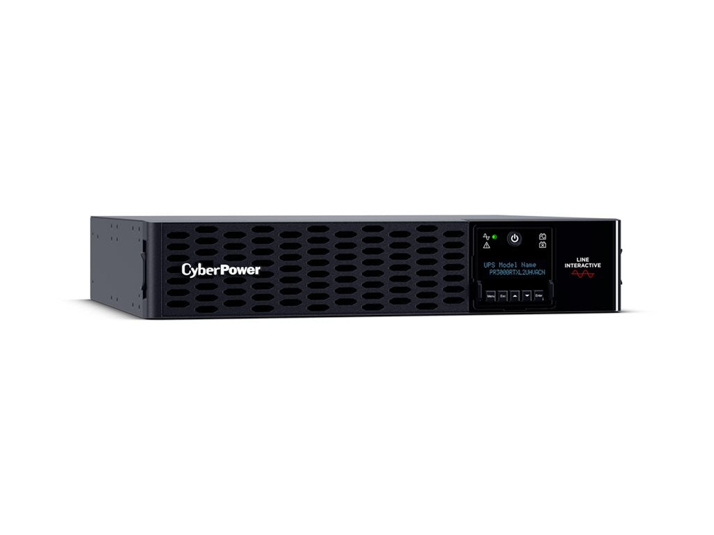 CyberPower Smart App Sinewave PR3000RTXL2UHVACN - UPS (rack-mountable / external) - AC 200-240 V - 3000 Watt - 3000 VA - 6 Ah