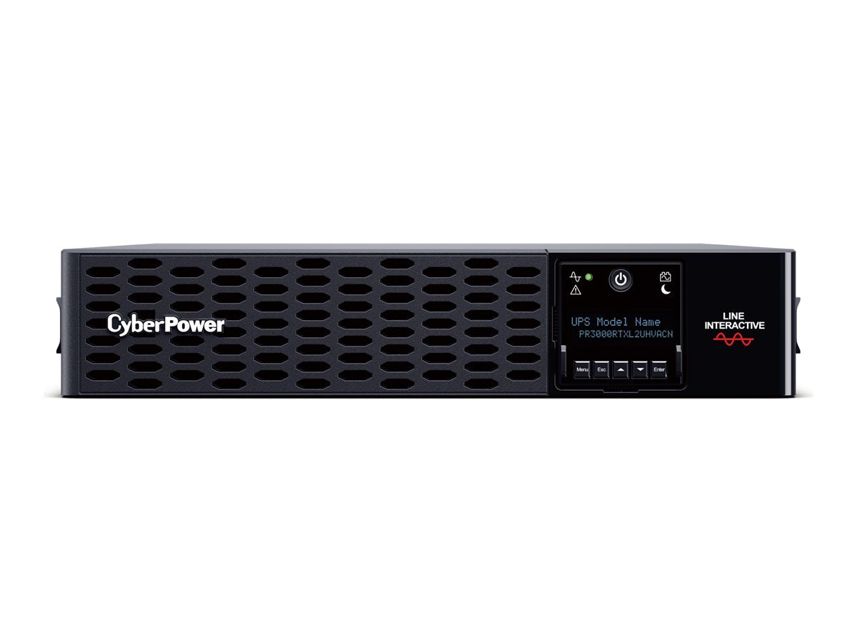 CyberPower Smart App Sinewave PR3000RTXL2UHVACN - UPS (rack-mountable / external) - AC 200-240 V - 3000 Watt - 3000 VA - 6 Ah