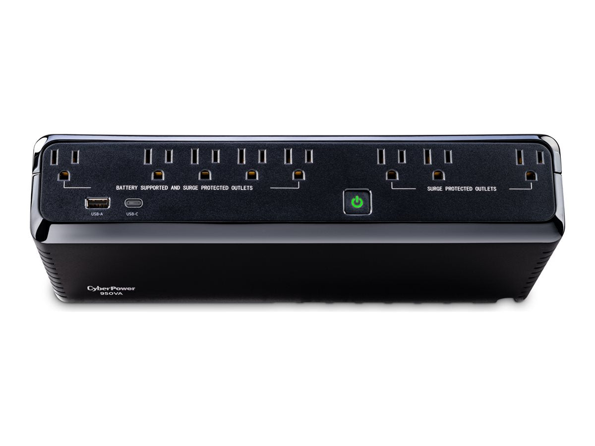 CyberPower Standby Series SL950U - UPS - AC 120 V - 510 Watt - 950 VA - 6.5 Ah - USB - output connectors: 8 - black