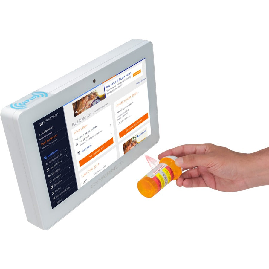 Cybernet CyberMed M M12 All-in-One Computer - Intel Celeron J1900 - 8 GB - 128 GB SSD - 11.6 Full HD Touchscreen - Desktop - White" CYBERMED-M12