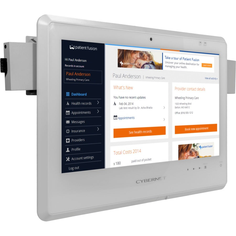 Cybernet CyberMed NB NB20 All-in-One Computer - Intel Core i5 6th Gen i5-6200U - 8 GB - 128 GB SSD - 19.5 HD+ Touchscreen - Desktop - White" CYBERMED-NB20