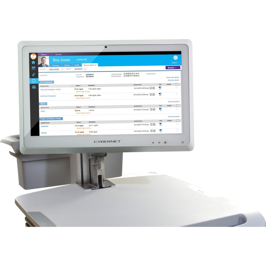 Cybernet CyberMed NB NB22 All-in-One Computer - Intel Core i5 6th Gen i5-6200U - 8 GB - 128 GB SSD - 21.5 Full HD Touchscreen - Desktop - White" CYBERMED-NB22