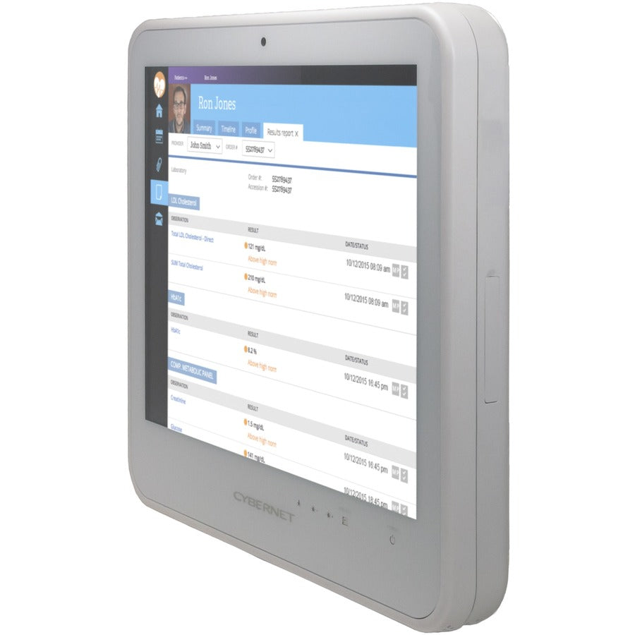 Cybernet CyberMed S S19 All-in-One Computer - Intel Core i5 6th Gen i5-6200U - 8 GB - 128 GB SSD - 19 SXGA Touchscreen - Desktop - White" CYBERMED-S19