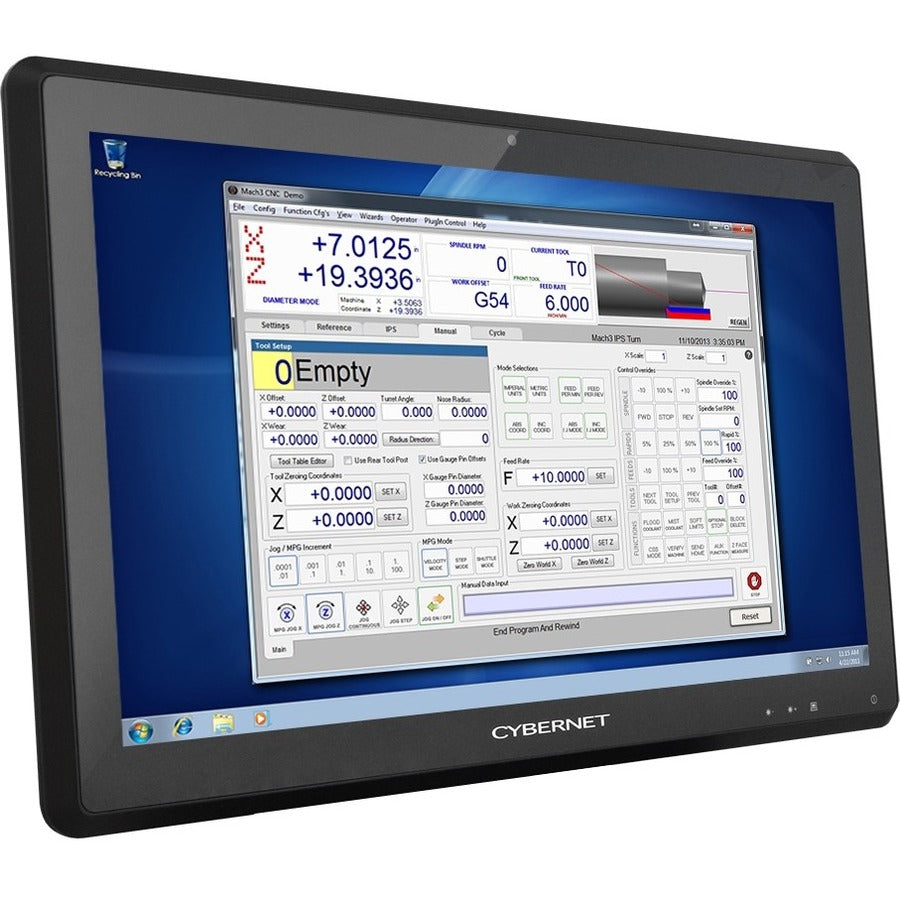 Cybernet S IPC-S24T All-in-One Computer - Intel Core i5 6th Gen i5-6200U - 8 GB - 128 GB SSD - 23.6 Full HD Touchscreen - Desktop - Black"