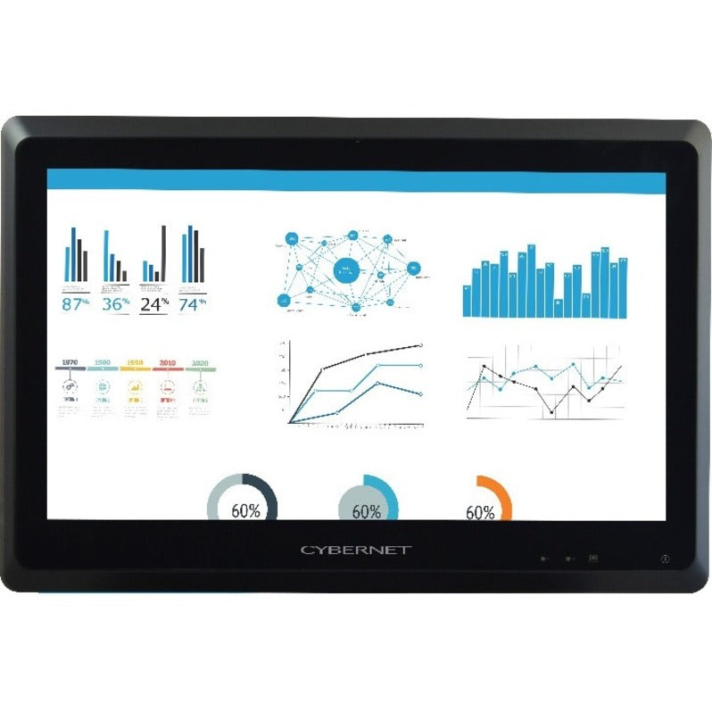 Cybernet iOne S S24 All-in-One Computer - Intel Core i5 6th Gen i5-6200U - 8 GB - 128 GB SSD - 23.6 Full HD Touchscreen - Desktop - Black" IONE-S24