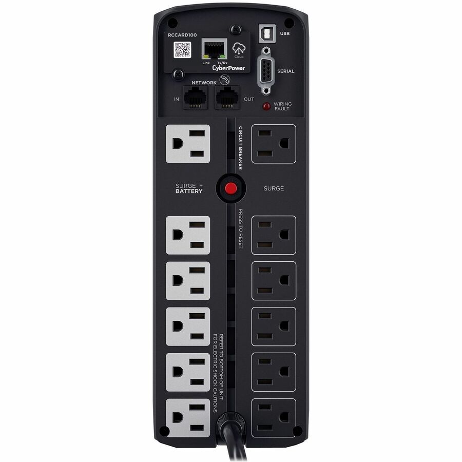 Cyberpower Cp1500Pfclcd Uninterruptible Power Supply (Ups) Line-Interactive 1.5 Kva 900 W 10 Ac Outlet(S)