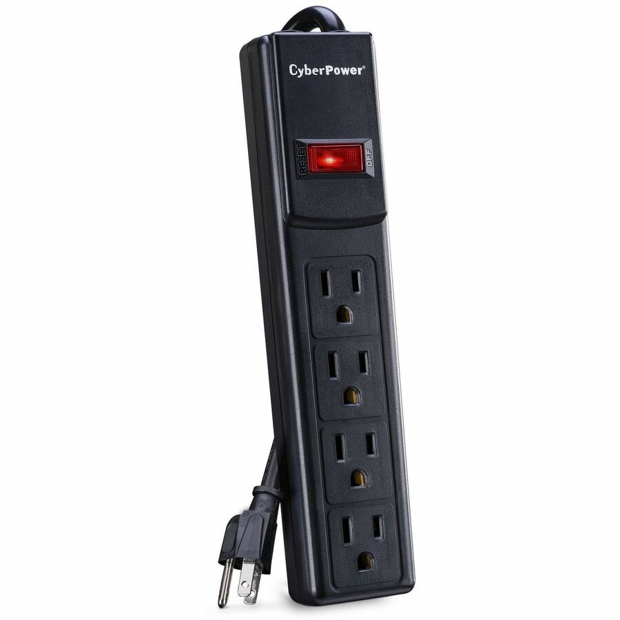 Cyberpower Csb404 Surge Protector Black 4 Ac Outlet(S) 125 V 1.2 M