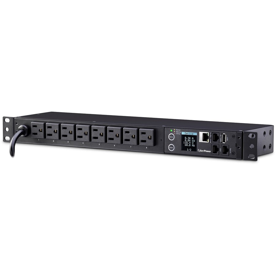 Cyberpower Pdu31001 Power Distribution Unit (Pdu) 8 Ac Outlet(S) 1U Black