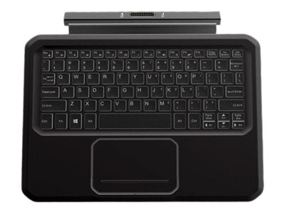 DT Research - Keyboard - detachable, slim - with touchpad - backlit - magnetic dock - QWERTY ACC-KB302-B