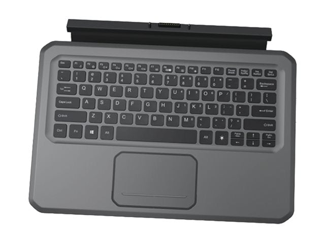 DT Research - Keyboard - detachable, slim - with touchpad - backlit - magnetic dock - QWERTY - for P/N: US2D-312 ACC-KB312-B