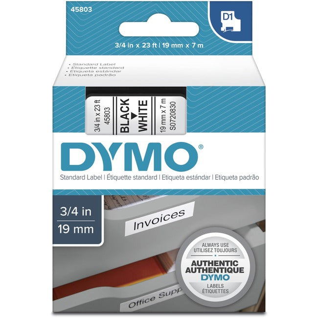 DYMO D1 Label Tape 19mm - Thermal Transfer Polyester Tape | DYMO 45803