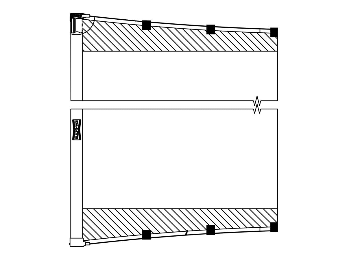 Da-Lite - Fabric and roller assembly - 188 (188.2 in) - Da-Mat"
