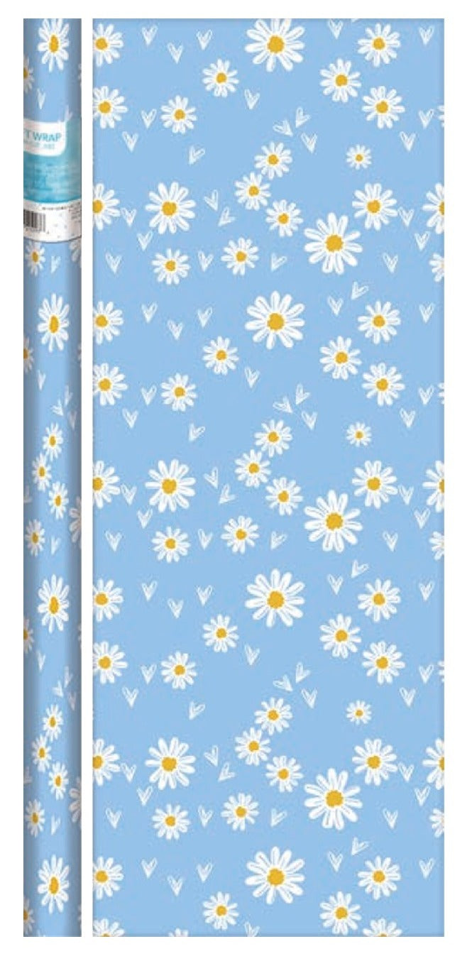 Daisy Print Gift Wrap