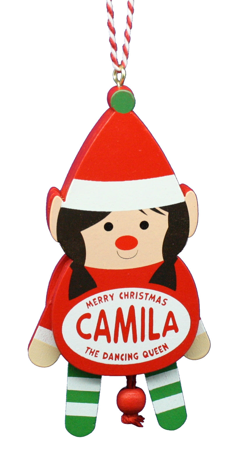 Dancing Wooden Ornament (A - D) -