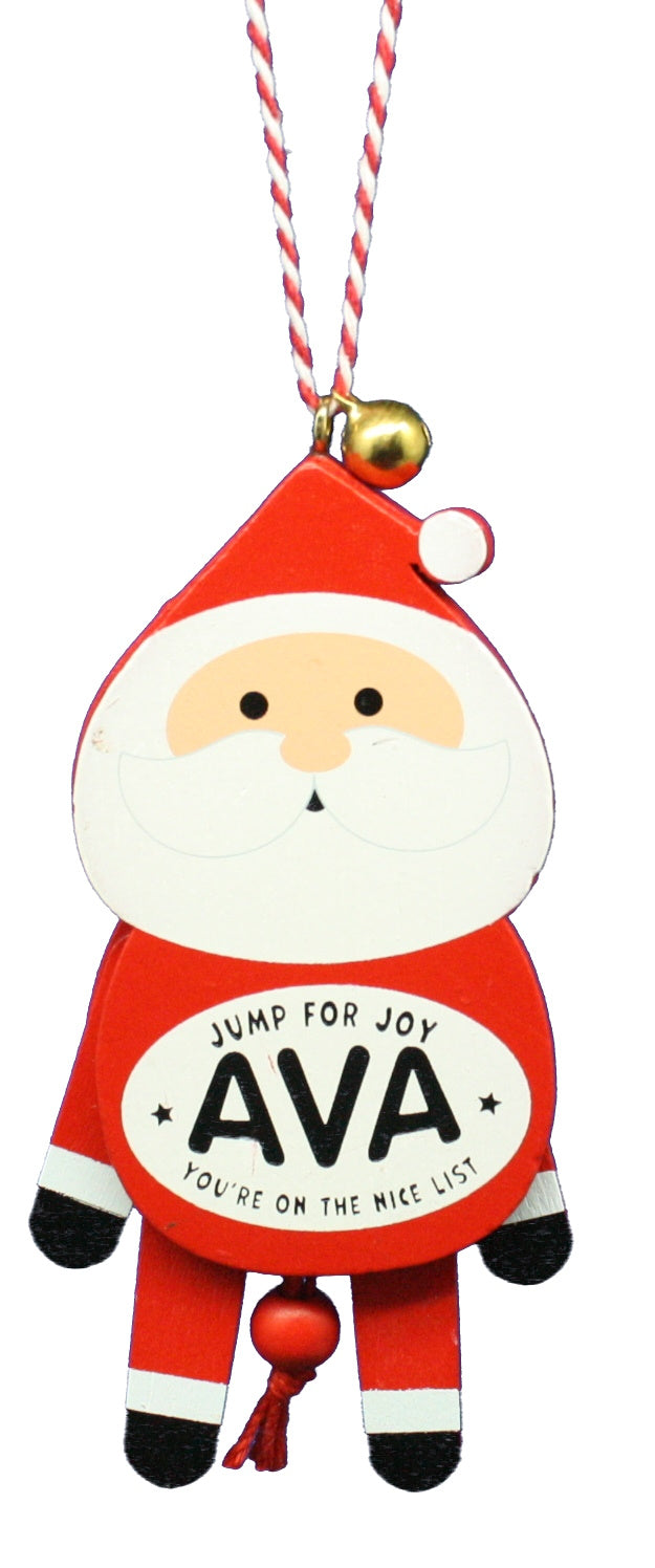 Dancing Wooden Ornament (A - D) -