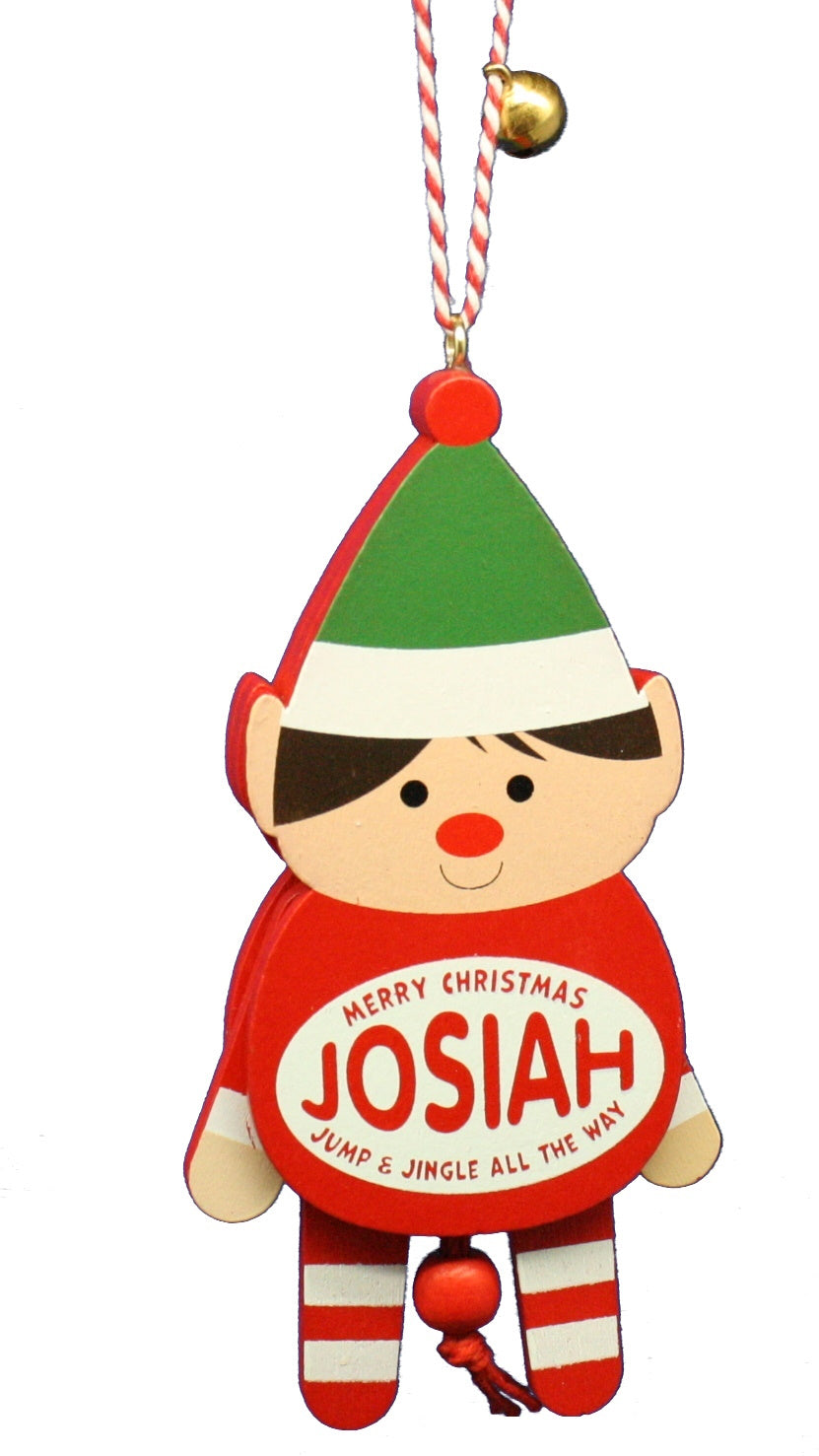 Dancing Wooden Ornament (E - J) -