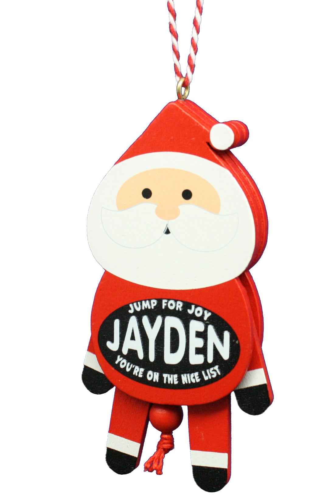 Dancing Wooden Ornament (E - J) -