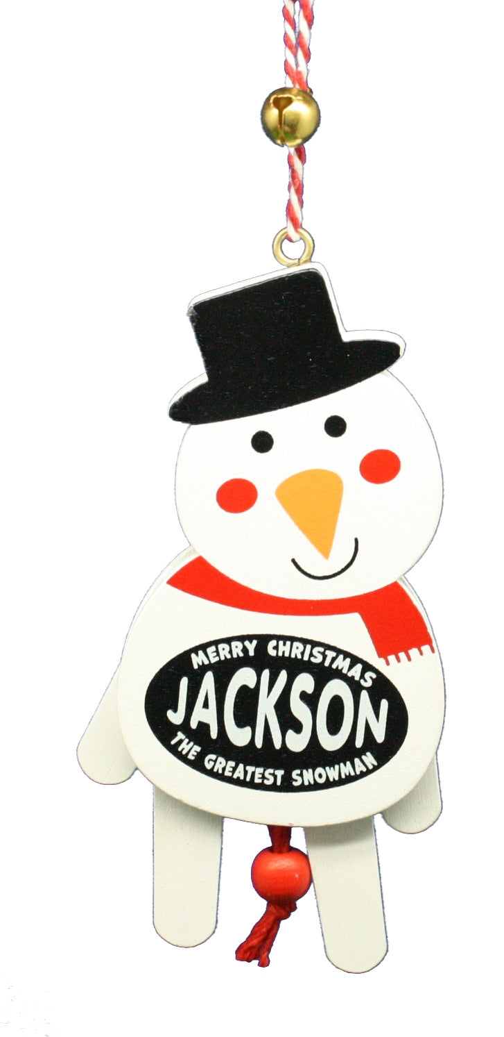 Dancing Wooden Ornament (E - J) -