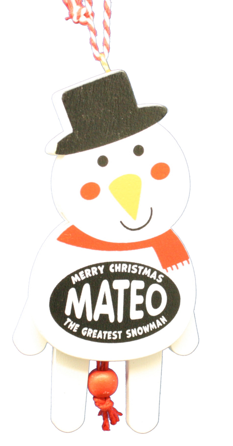 Dancing Wooden Ornament (L - Z) -