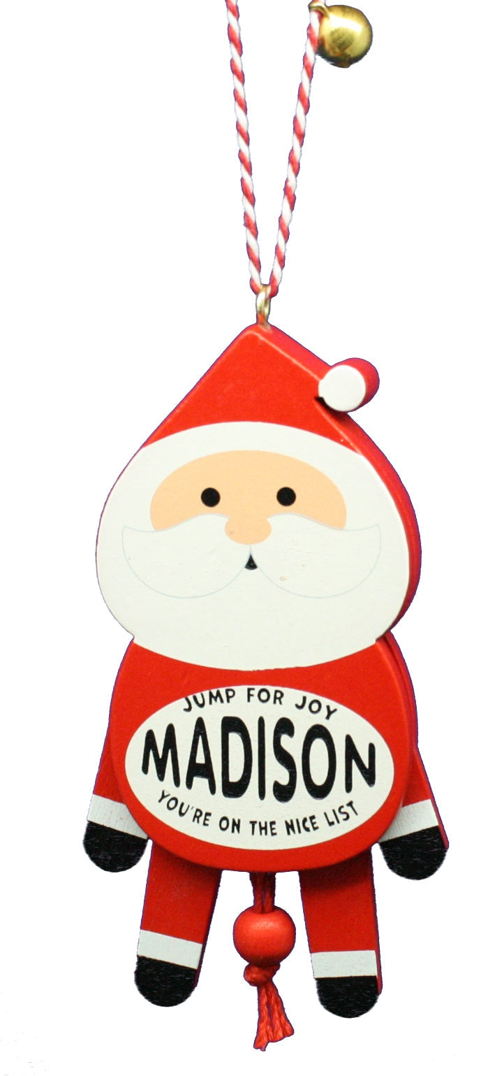 Dancing Wooden Ornament (L - Z) -