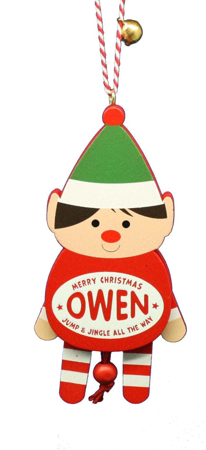 Dancing Wooden Ornament (L - Z) -